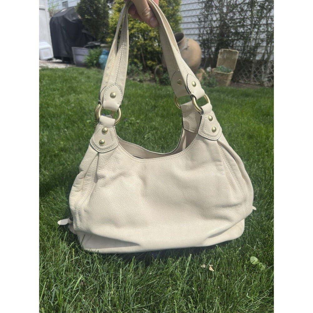 Coach Madison Maggie White Cream Ivory Hobo Bag 14336 Y2K READ - Picture 5 of 14